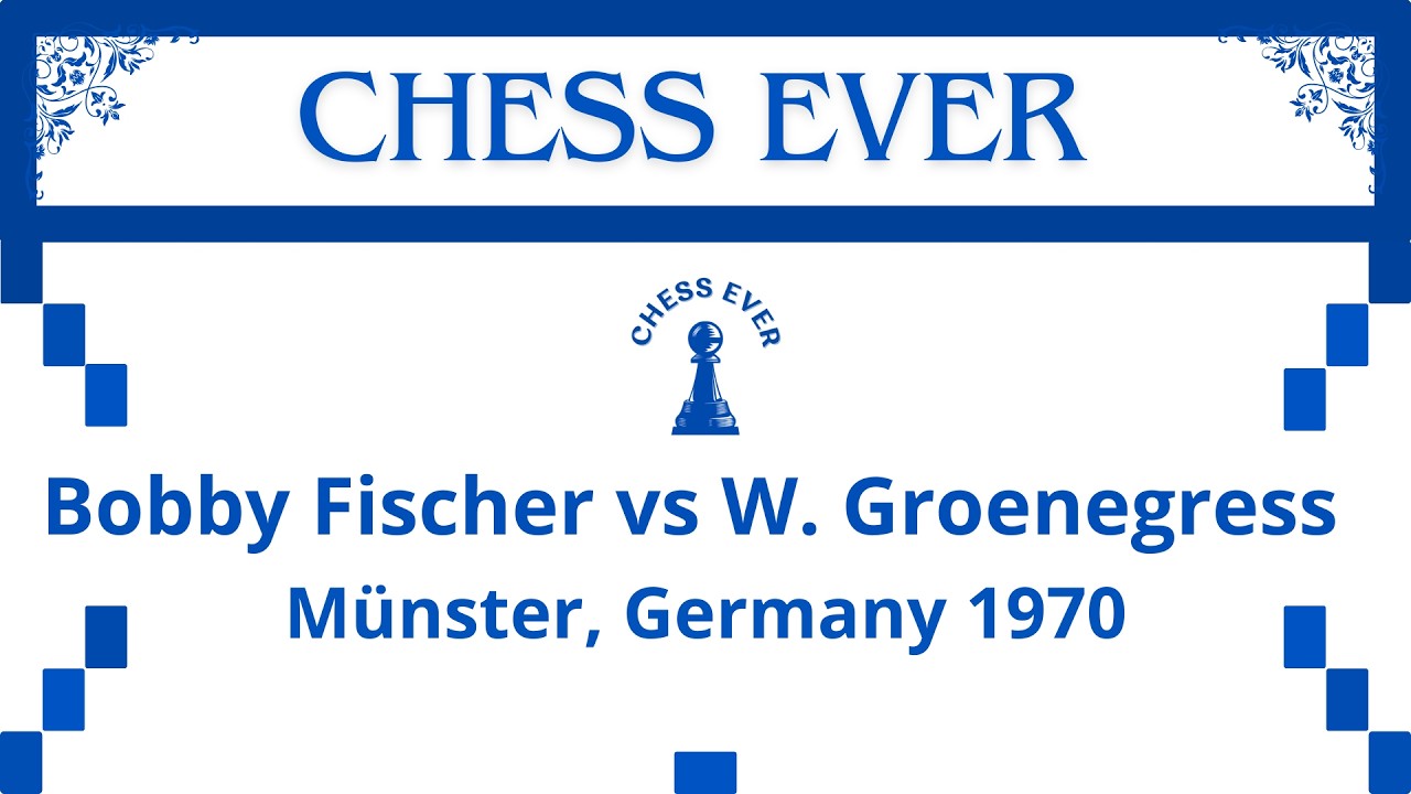 Bobby Fischer vs Wilfried Groenegress. Münster, Germany 1970