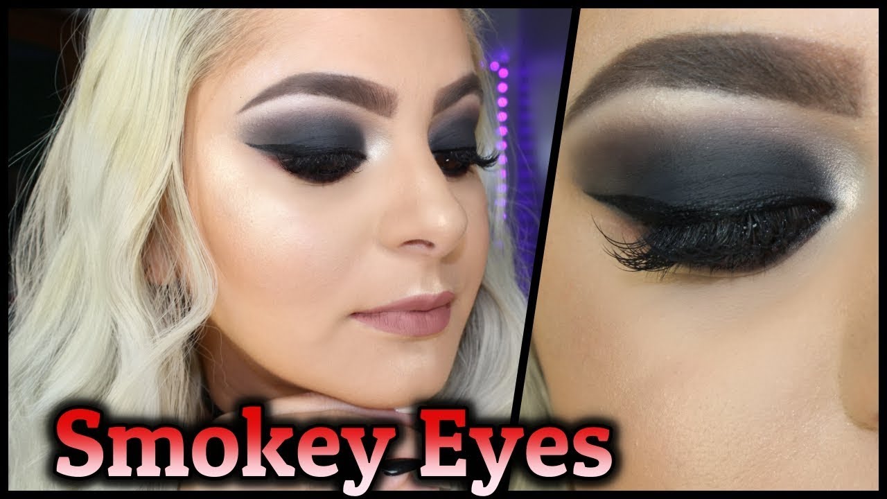 Maquillaje ahumado con sombras negras | Paso a Paso | Marcialooks |