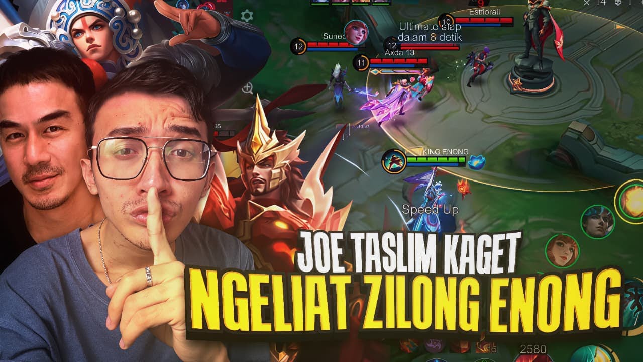 JOE TASLIM KAGET NGELIAT GLOBAL 1 ZILONG🔥👑