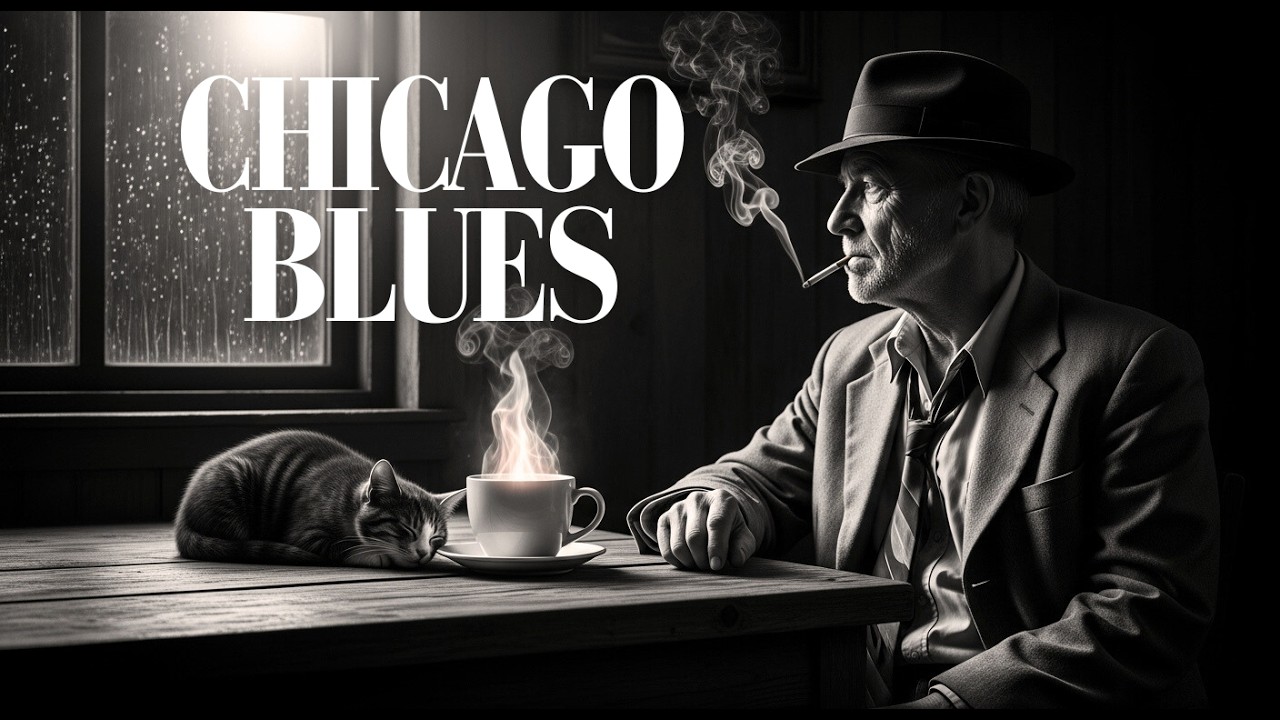 Chicago Midnight Blues – 24/7 Live Electric Guitar & Rainy Night Vibes