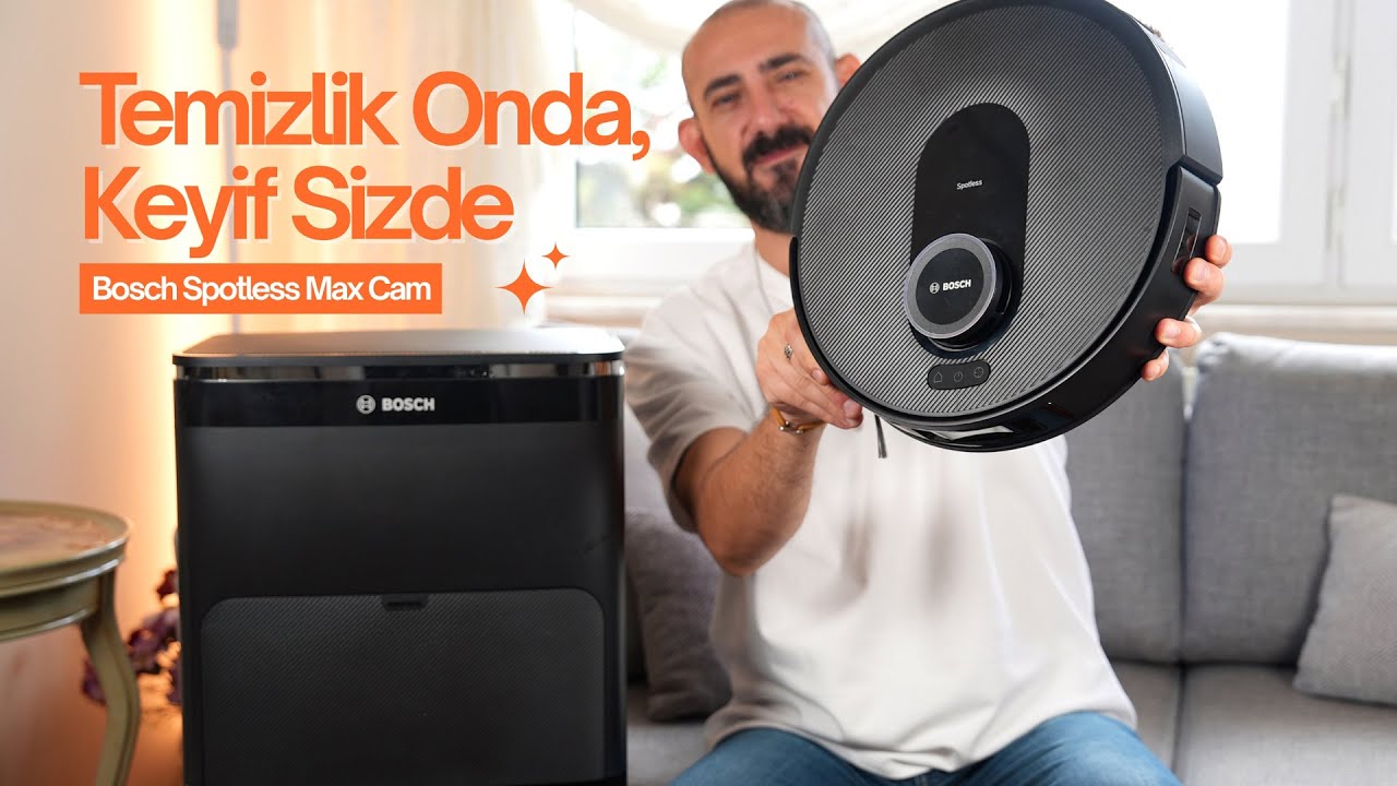 Evi Kendi Kendine Temizleyen Robot Süpürge | Bosch Spotless Max Cam İnceleme