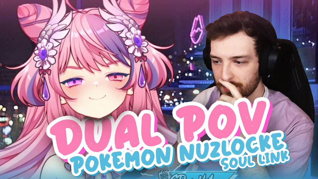 Connor x Ironmouse - Pokémon Nuzlocke (Soul Link) Pt.1 | Full Stream Dual POV [06/02/2022]