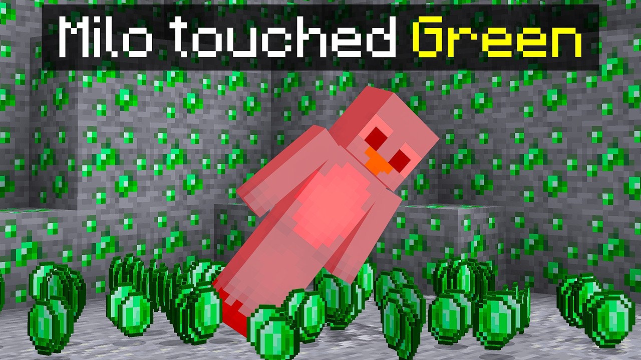 Minecraft, но ты не можешь коснуться зеленого цвета