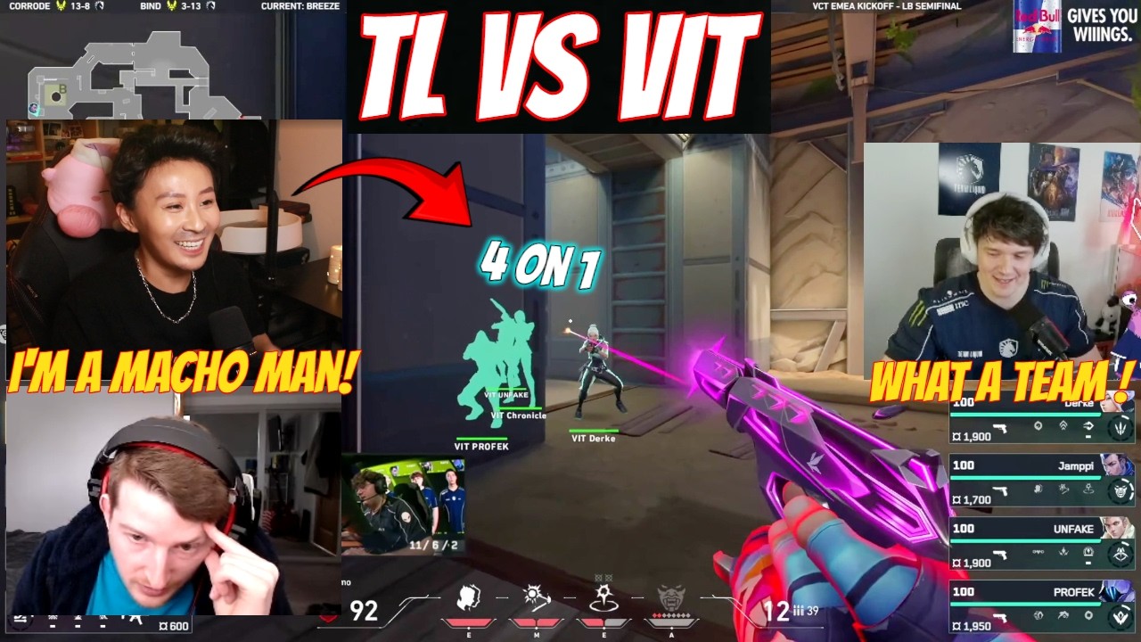 Sliggy, Yinsu & ThinkingMansvalo React to TL vs VIT Best Moments in VCT Kickoff