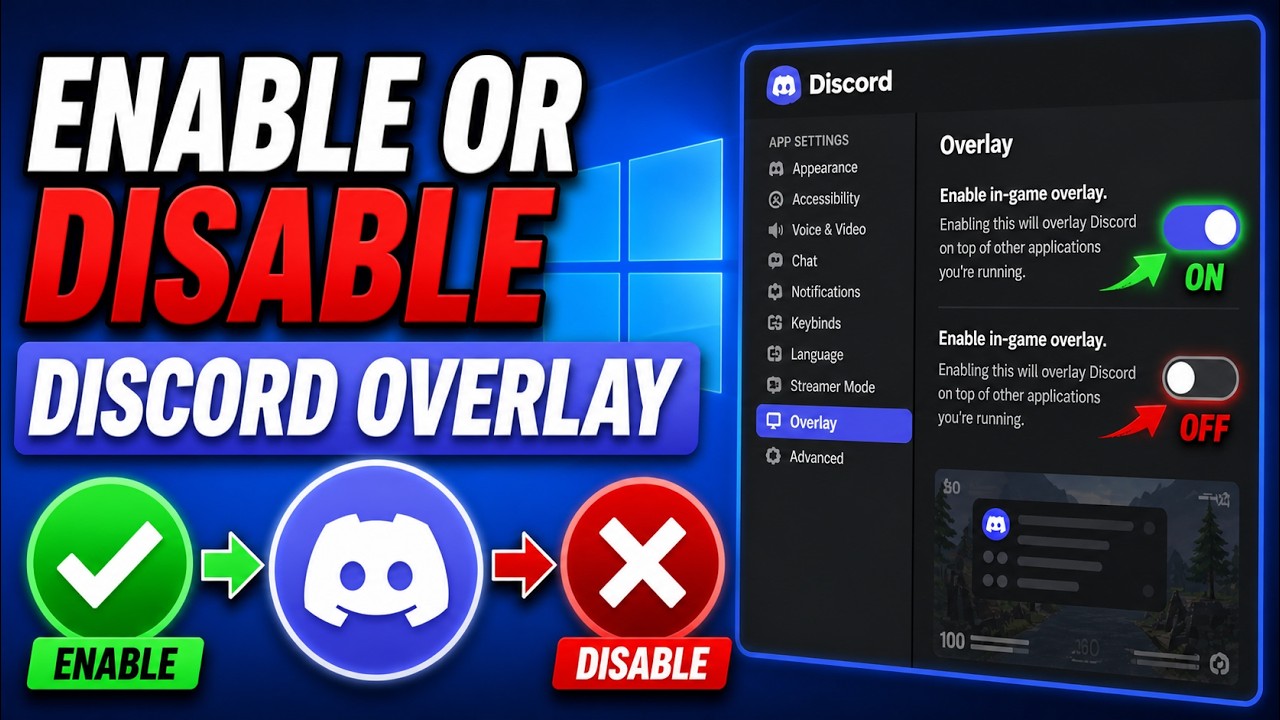 How To Enable or Disable Discord Overlay