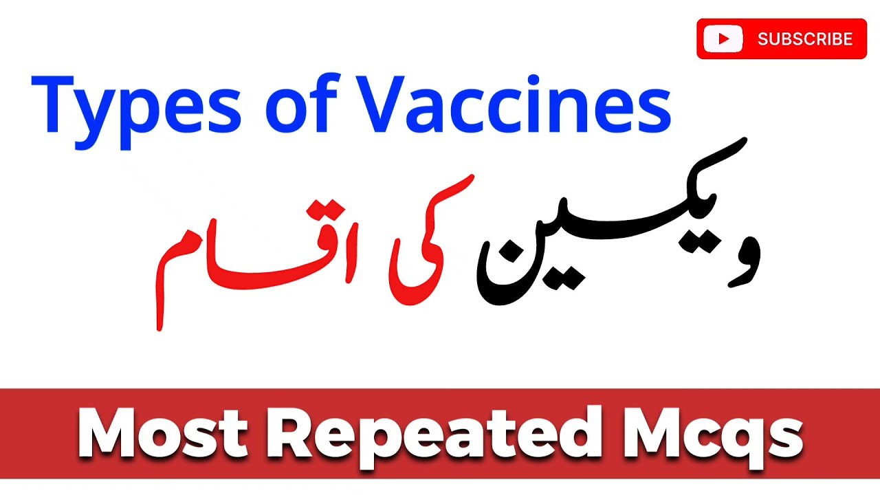 Vaccines and its types Mcqs | Lady Health Worker test preparation