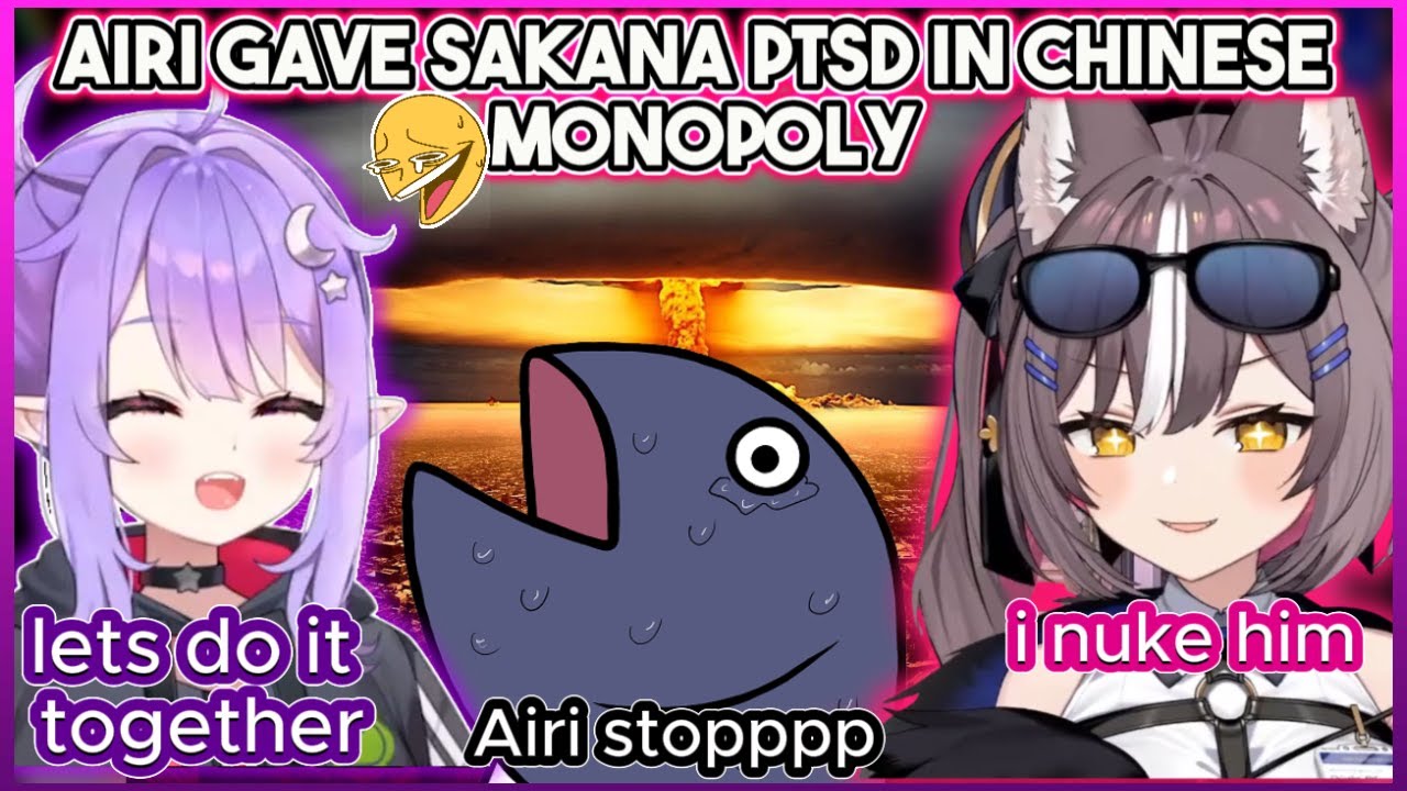 Airi tells Sleepy how she griefed Sakana in Chinese Monopoly 😆 | Chisaka Airi Eepy Sleepy Clips