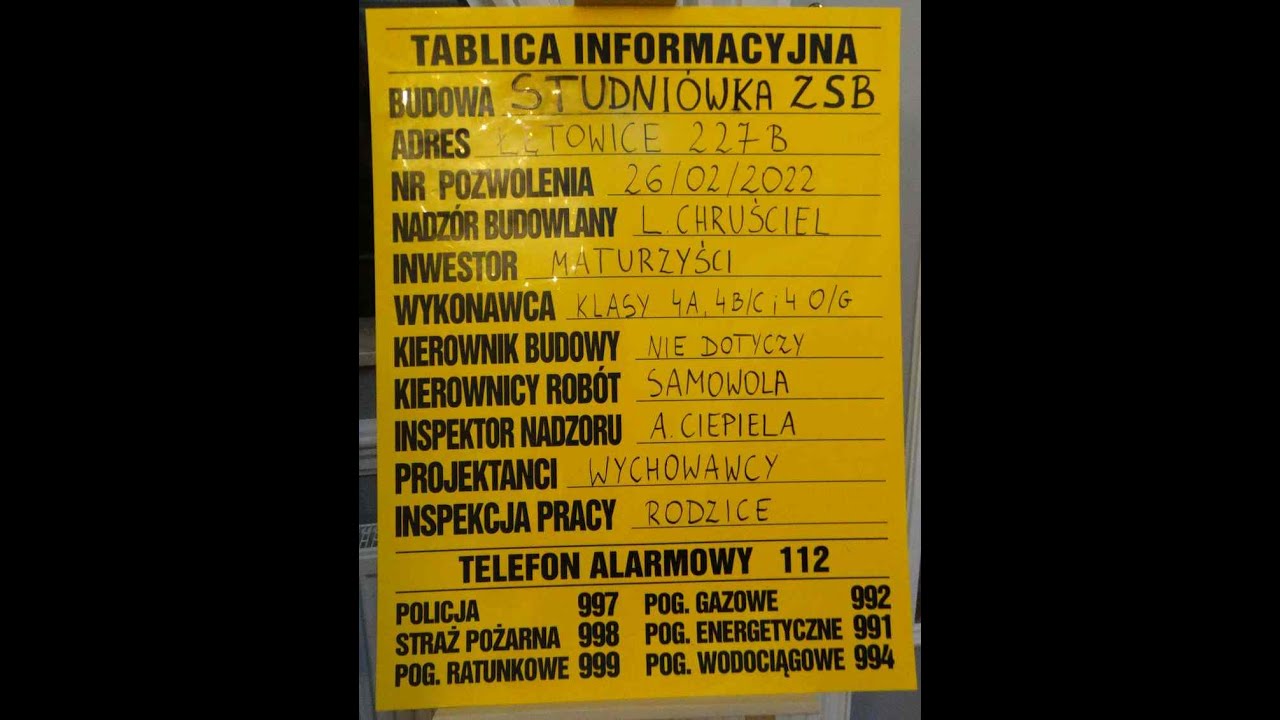 Studni&oacute;wka 2022 ZSB Tarn&oacute;w - Klasy 4A i 4B/C grupa 1