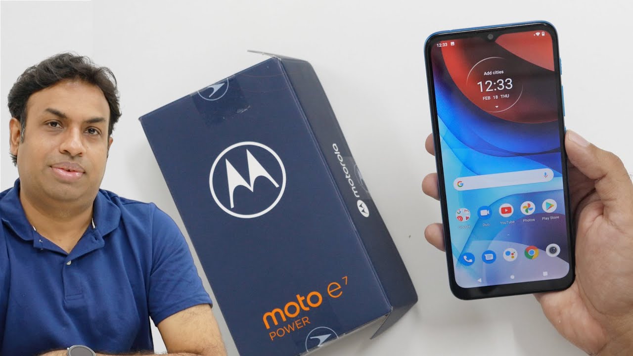 Moto E7 Power Budget Smartphone Unboxing Gaming & Overview