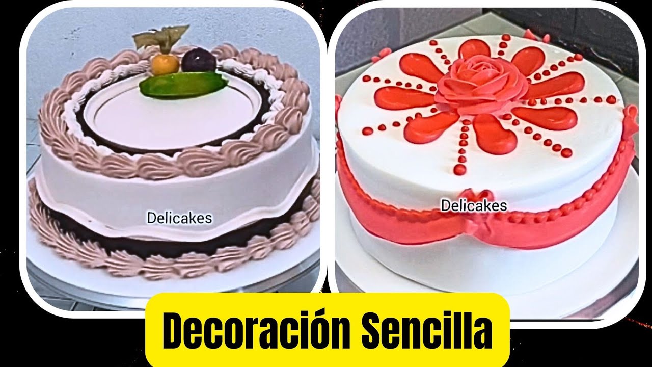 Cómo Decorar una Torta con Crema Chantilly | Flores, Degradados y Frutas Frescas
