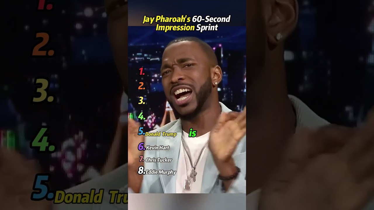 Jay Pharoah's 60-Second Impression Sprint