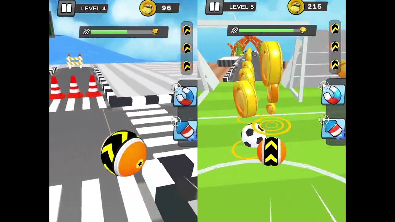 NEW GAME!! City Ball Run NORMAL vs Reversed