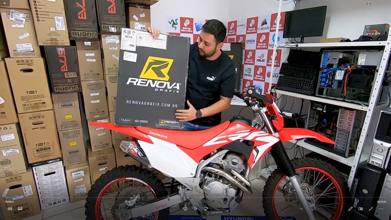 Gráfico novo na minha CRF250f Como fazer a aplicação!!!