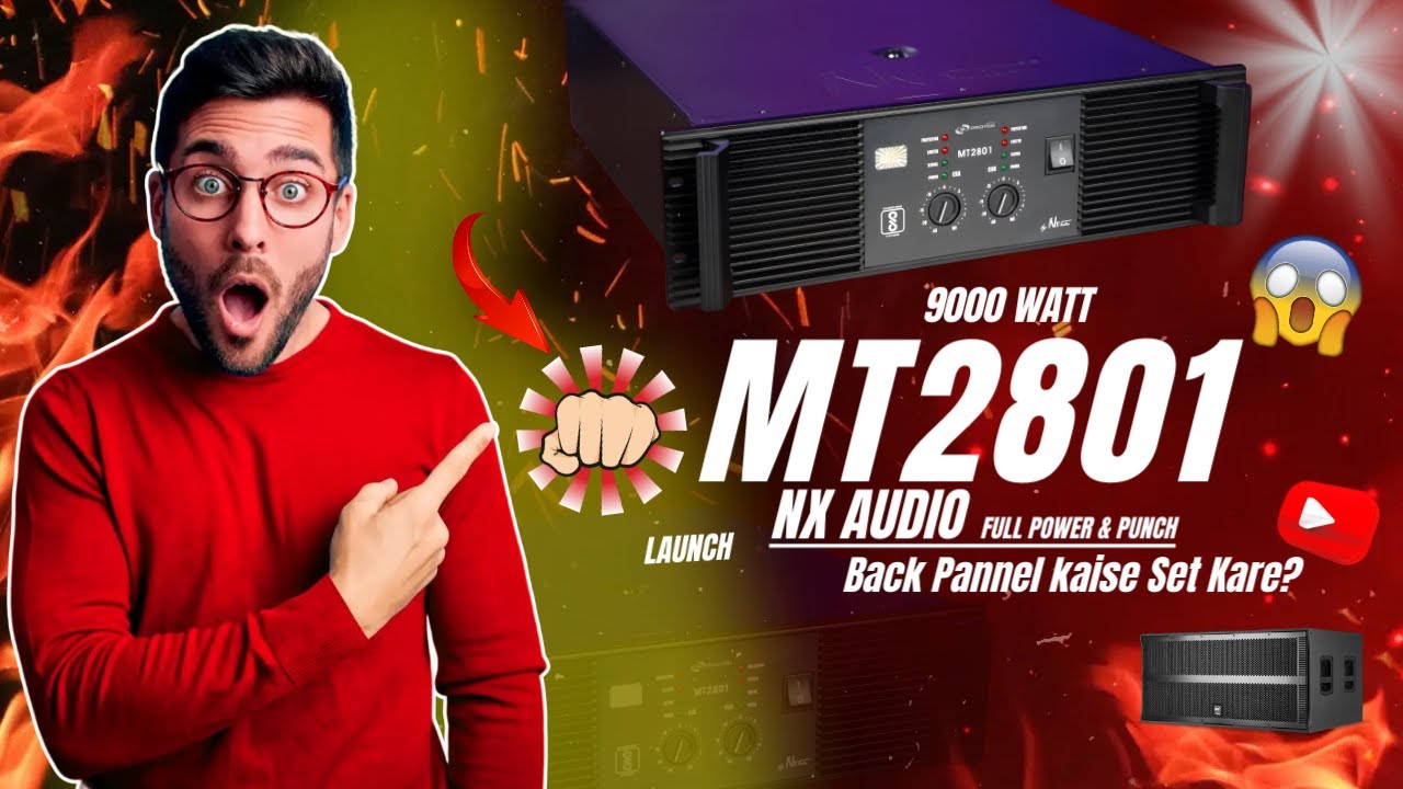 Nx Audio MT 2801 Back Setting Kaise Kare | Nx Audio Mt 2801 settings | Pro Dj Equipments
