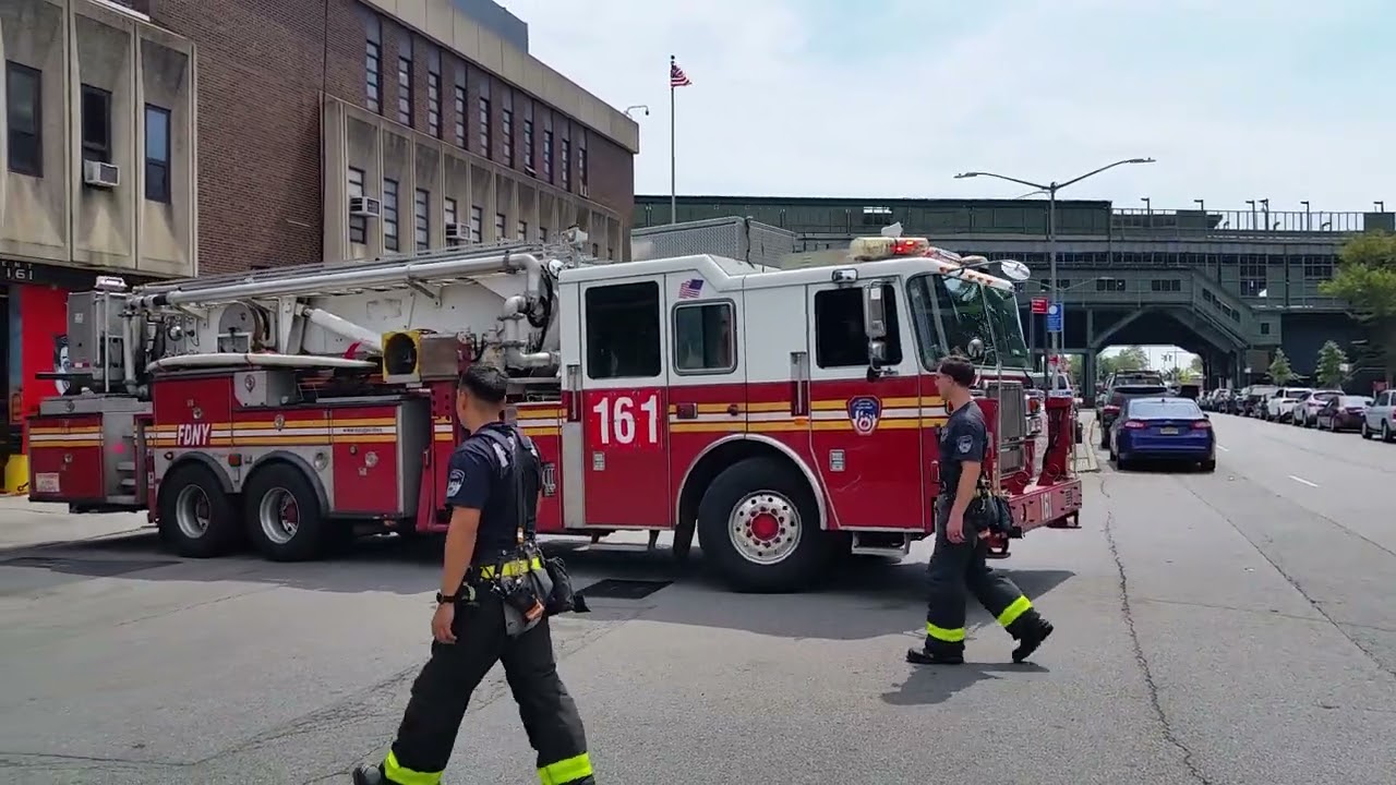 FDNY SPARE Ladder 161 "FUN HOUSE Returns, Coney Island Brooklyn NYC