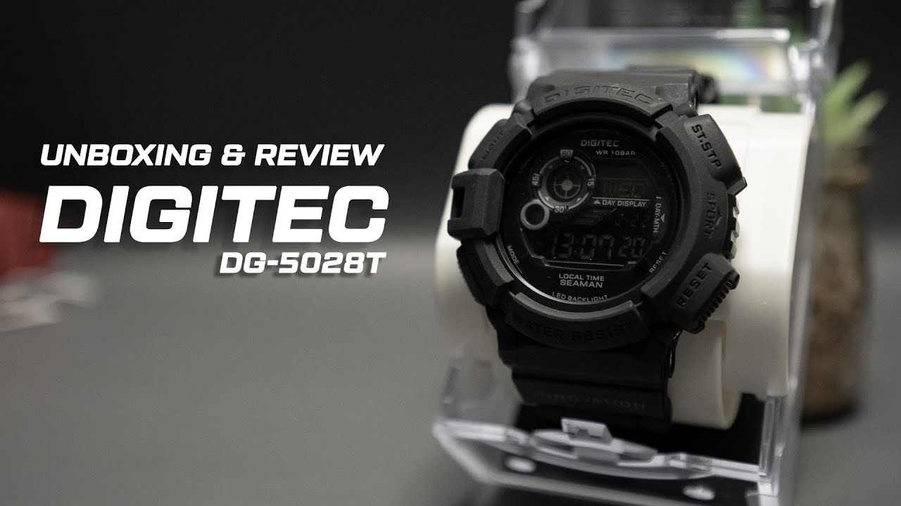 UNBOXING !!! NEW Jam Tangan Pria Digital DIGITEC DG-5028T Original