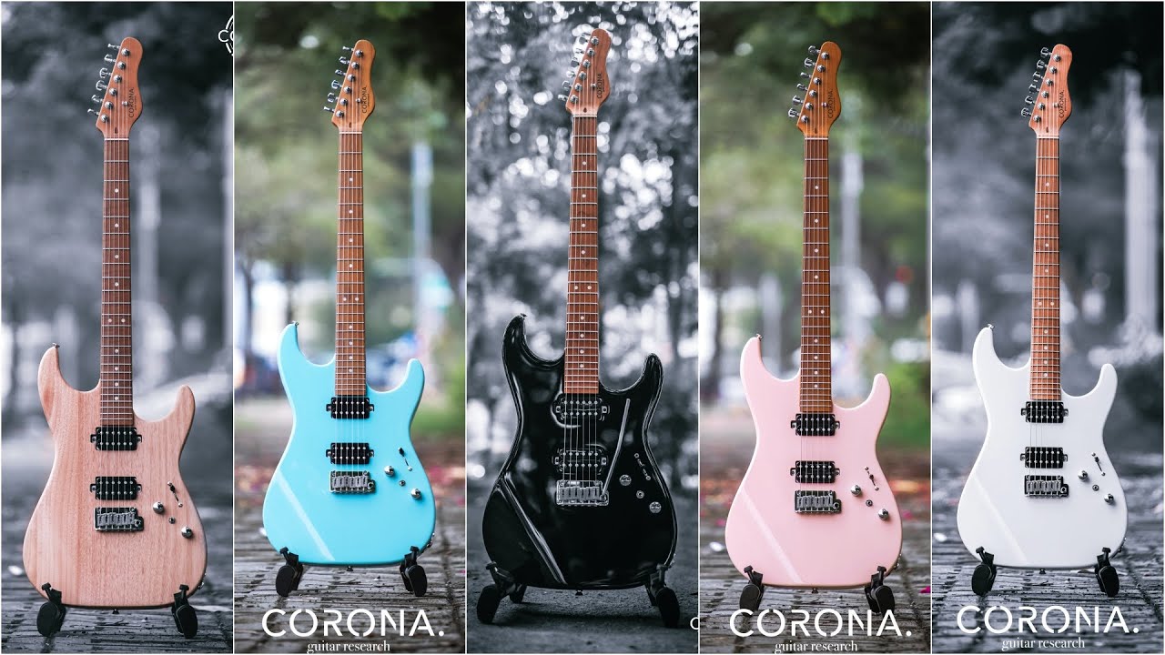 Corona Modern Plus 24F HH Toasted Maple Neck Guitar. Full Review by Jimmy Lin (No Talking)