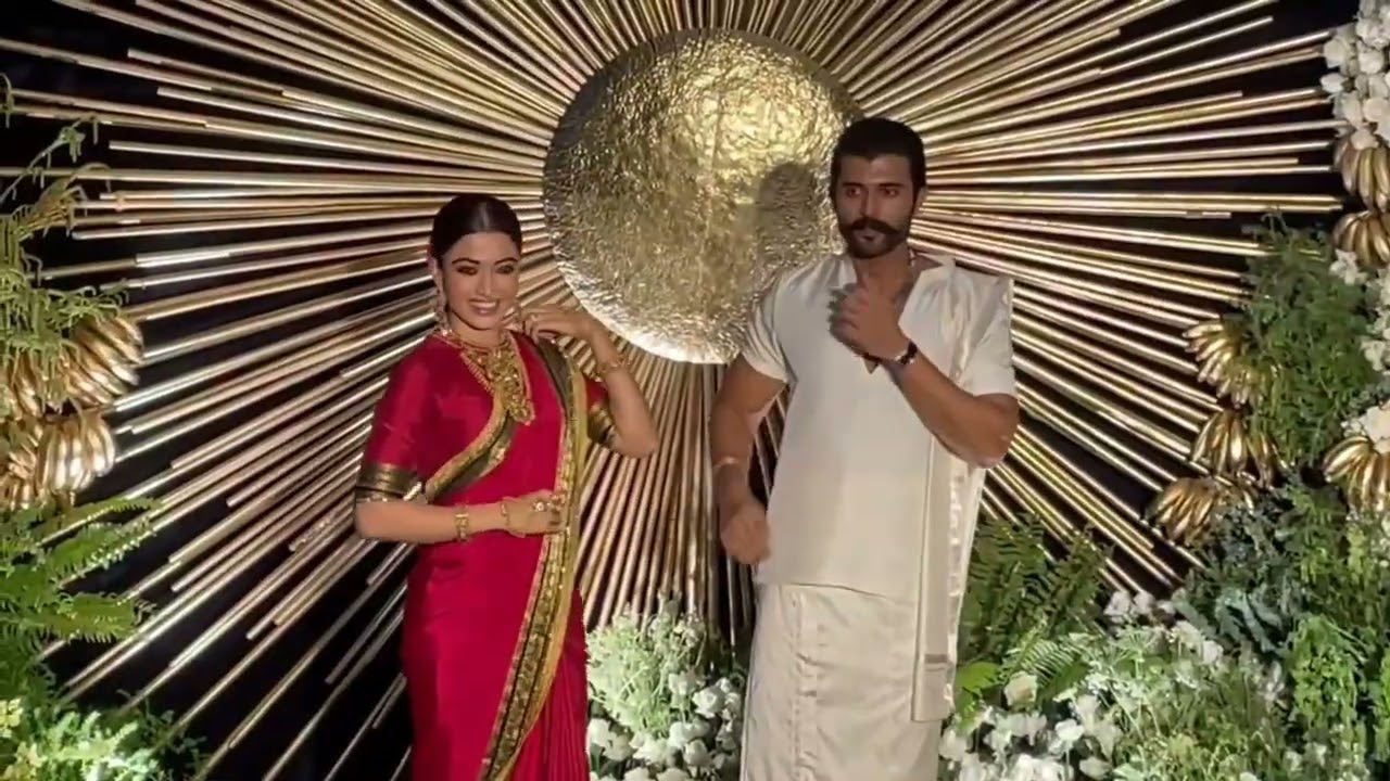 Vijaydevarakonda & rashmika mandanna with family visuals ❤️| #virosh wedding reception 