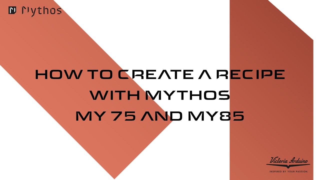 How to create a recipe with Mythos MY75 and MY85