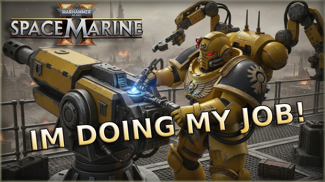 WE HOLD THIS TURRET FOR THE PRIMARCH! - COMMUNITY GAMING #spacemarine2