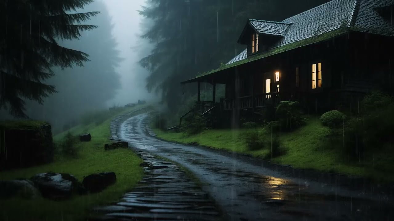 Duérmete en 3 Min con Lluvia Fuerte y Truenos Atronadores – Sonido Relajante para Sueño Profundo