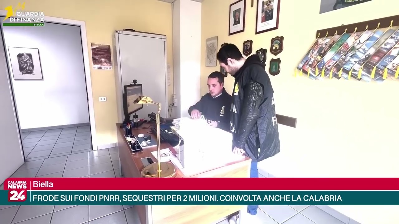 Biella - FRODE SUI FONDI PNRR, SEQUESTRI PER 2 MILIONI. COINVOLTA ANCHE LA CALABRIA