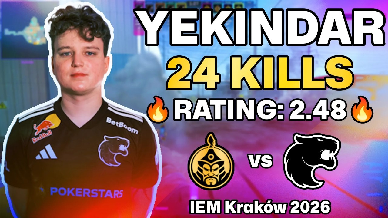 💀 YEKINDAR POV: NUKE MASTERCLASS vs The MongolZ! | IEM Krak&oacute;w 2026