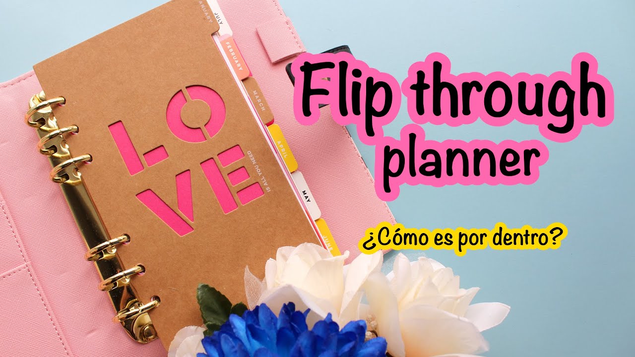 REVIEW PLANNER A6 | Agenda con anillas flip through Heidi Swapp  | correr o morir con ilustraciones