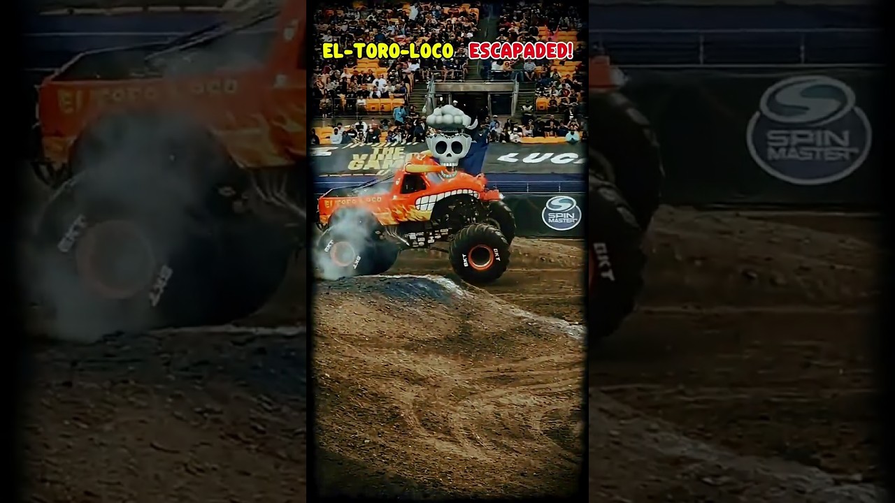 They REALLY let El Toro Loco escape&hellip; 😈🐂 El Toro Loco Monster jam Actions 2025.