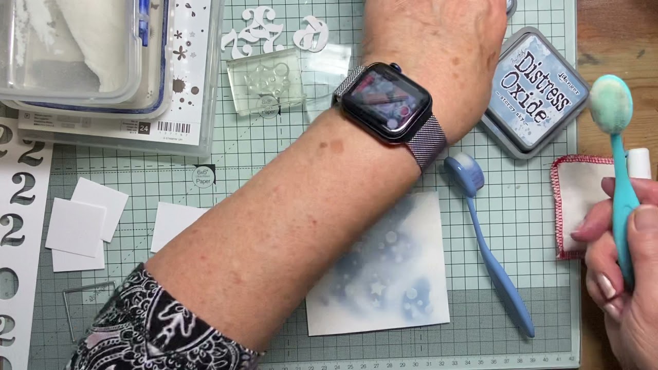 Creating an  embossed resist background