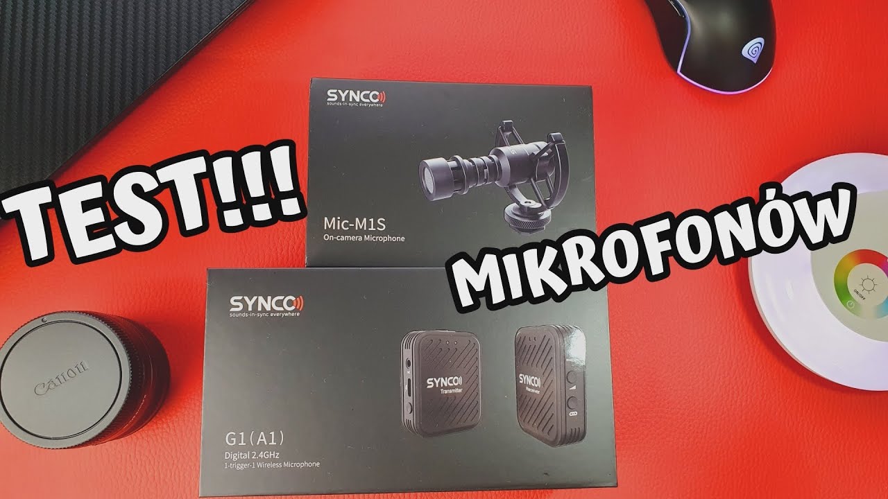 Synco G1 A1 Synco M1S test mikrofonów