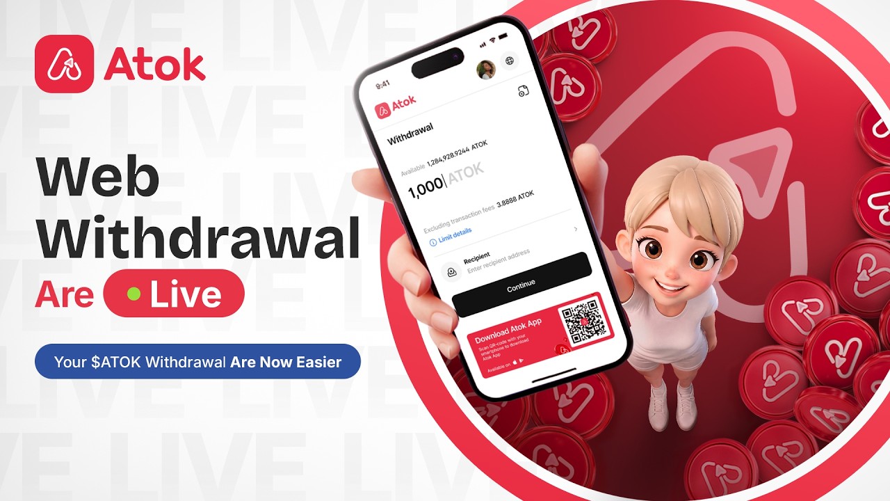 How to Withdraw $ATOK | Web Withdrawal Complete Guide | Atok App