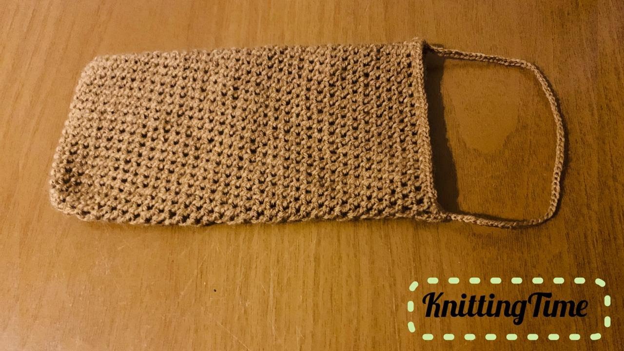 How to crochet simple loofah in few minutes آموزش بافت لیف ساده در چند دقیقه