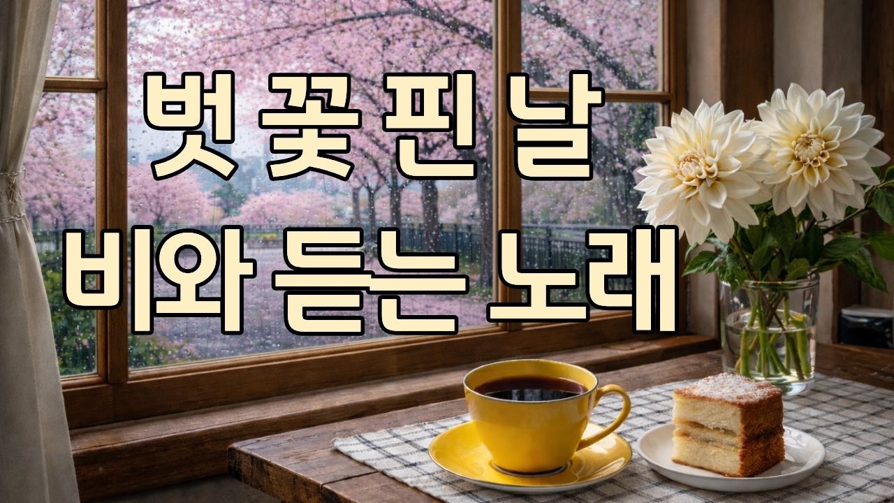 카페에서 듣는 비 오는 날 음악 ☔ | 잔잔한 힐링 플레이리스트 (Rainy Cafe Music)