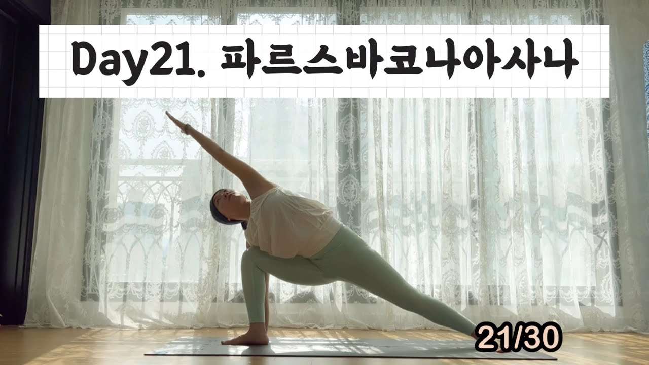 [서리요가#333]하체근력을 위한 20분 요가 / 파르스바코나아사나, 파리브르타 파르스바코나아사나