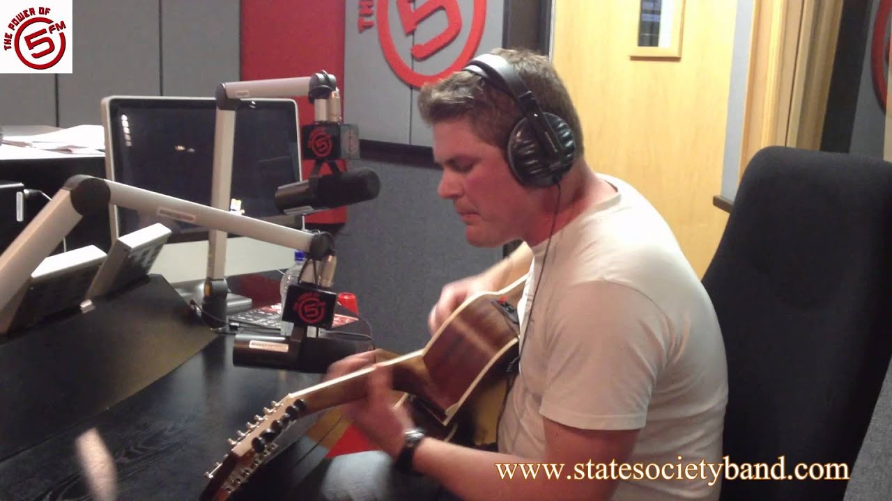 State Society at 5FM Radio Live at 5 performing Breath of Life in studio