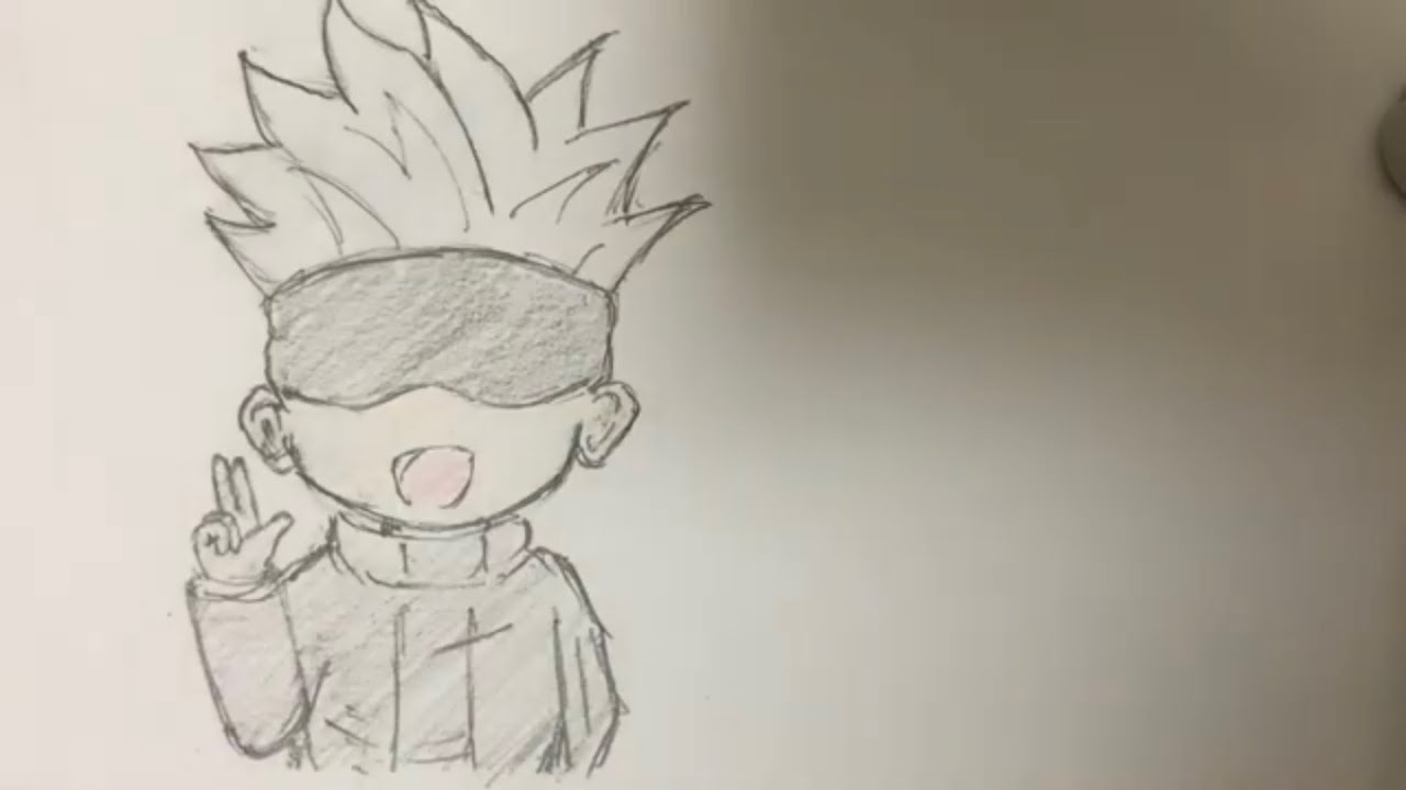 How To Draw Satoru  Gojo | Step By Step | Jujutsu Kaisen