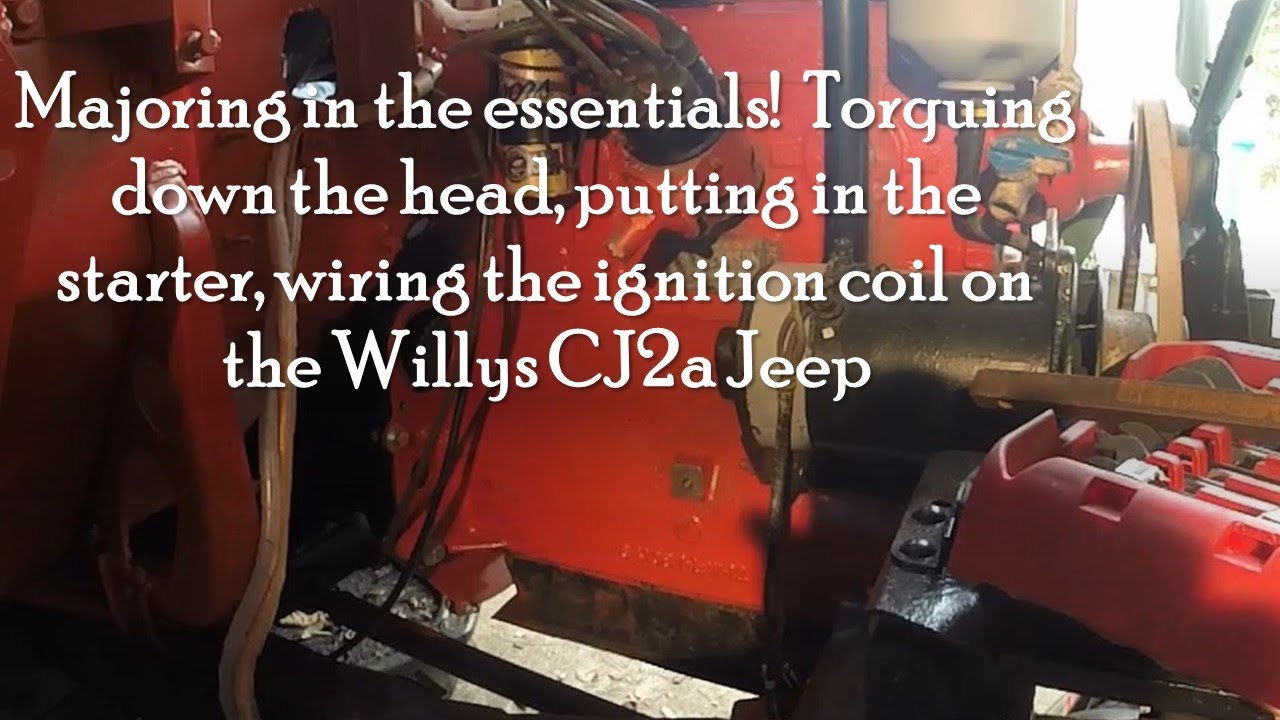 Majoring in the essentials. Putting parts back on the Willys L134 engine for the CJ2a Jeep