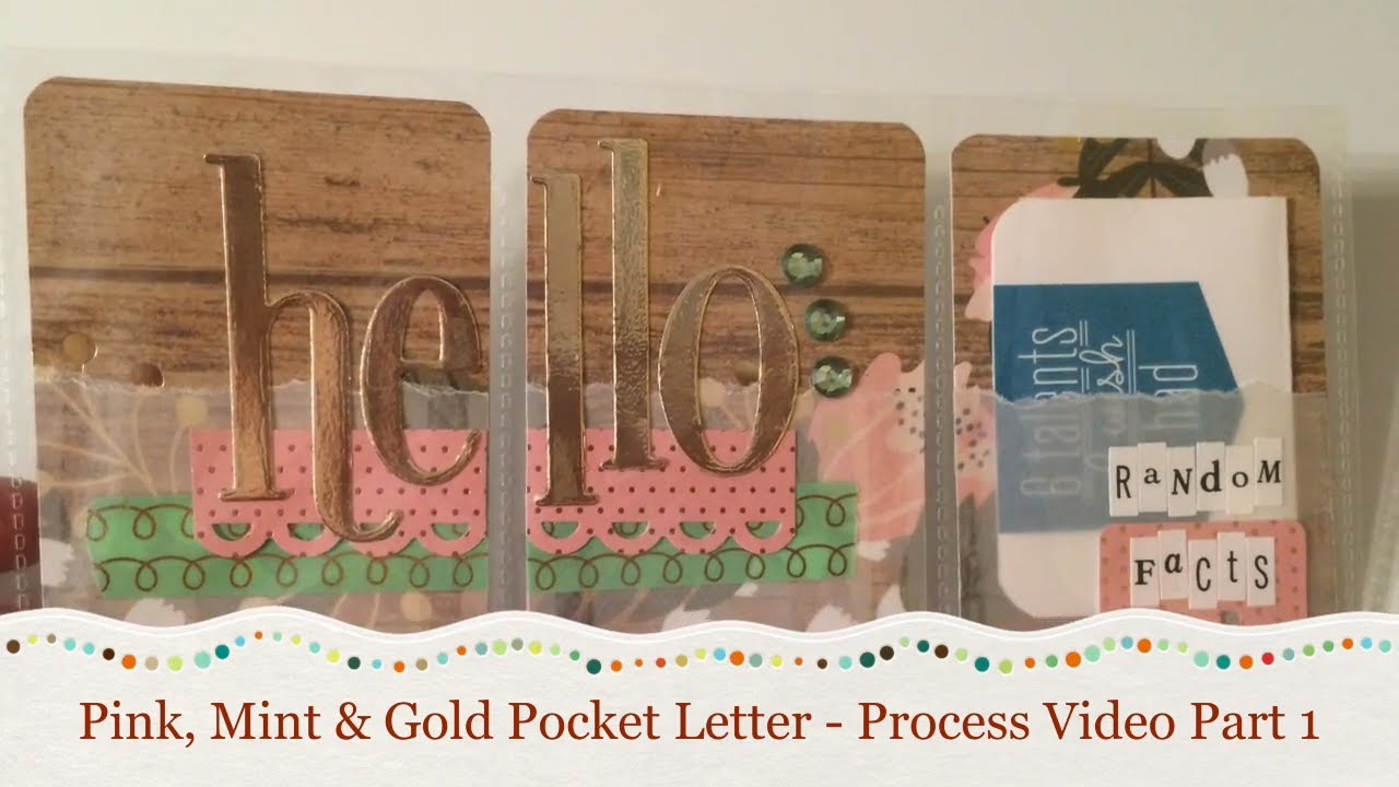 Pink, Mint & Gold | Pocket Letter | Start to Finish