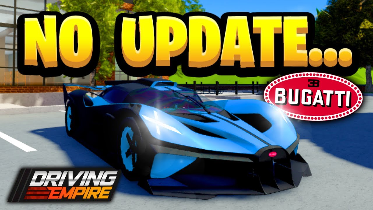 В игре Driving Empire обновления не было, но скоро появится BUGATTI!