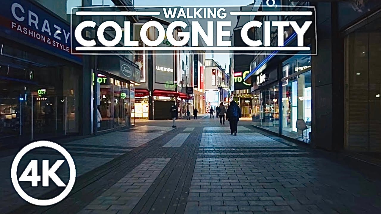 [4K] Evening Walk in Germany - Cologne (NOT IN BERLIN) - 4th Largest City of Germany