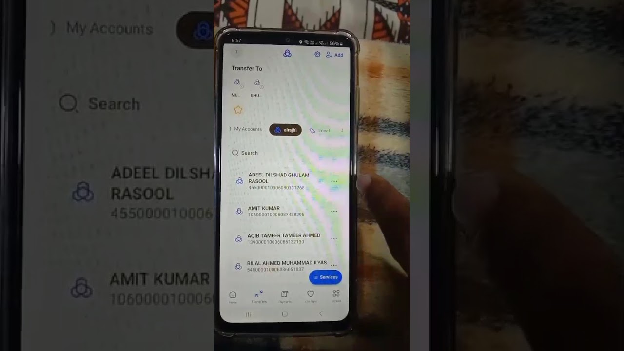 Al Rajhi bank Account se Benefiaciary kase delete krein