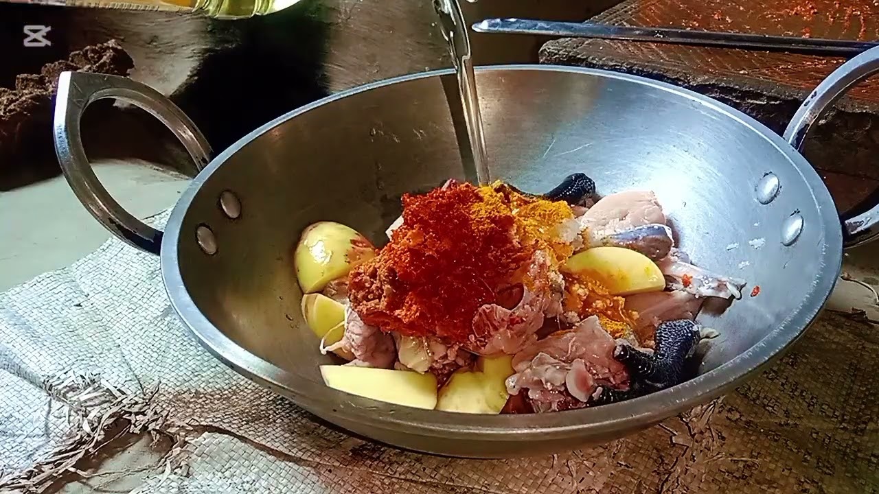 মুরগির মাংস রান্না করলাম 