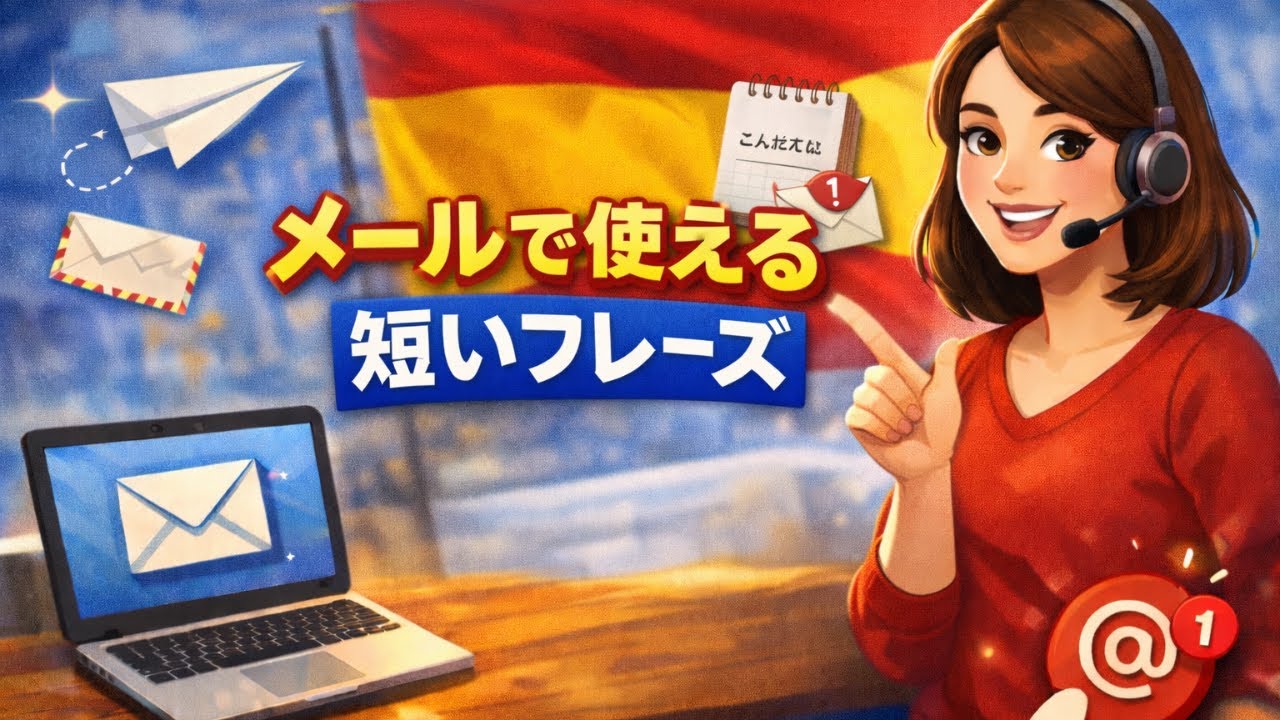 【スペイン語】初心者でも書ける！メールの超かんたん定番フレーズ