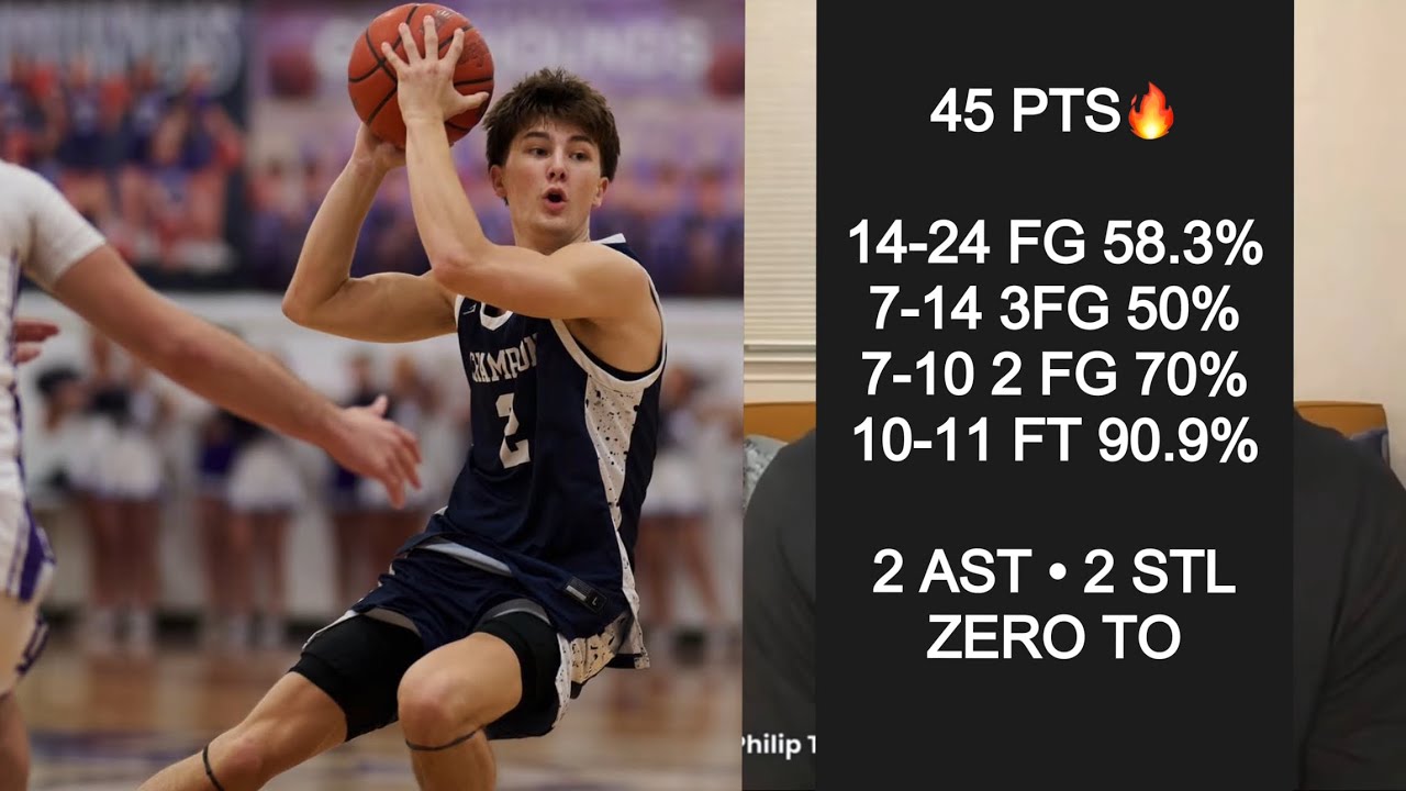 Gavin Peck ‘28 | 6’3 CG w ‘Historic Night’ 45 Pts, Elite Shooting & EVALUATION @Theoneeyedscout 