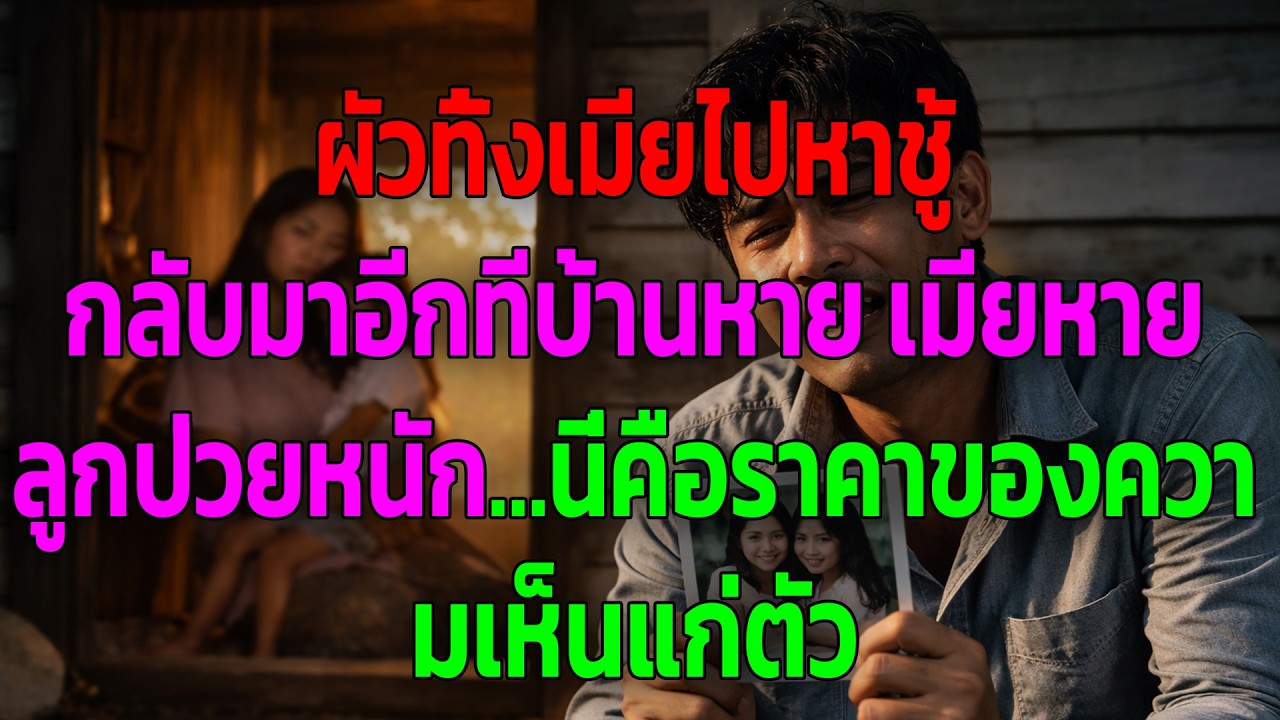 ผัวทิ้งเมียไปหาชู้ กลับมาอีกทีบ้านหาย เมียหาย ลูกป่วยหนัก…นี่คือราคาของความเห็นแก่ตัว