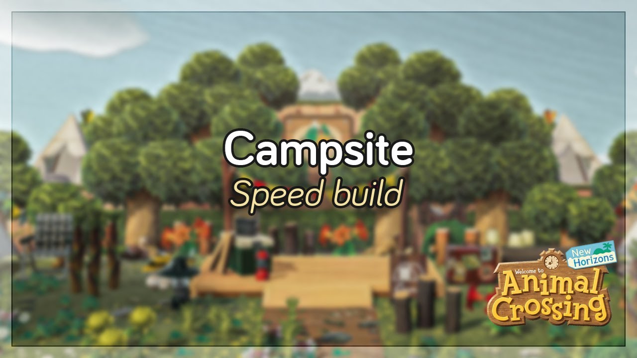 Campsite ⛺️ (speed build) // Japanese Island // Animal Crossing