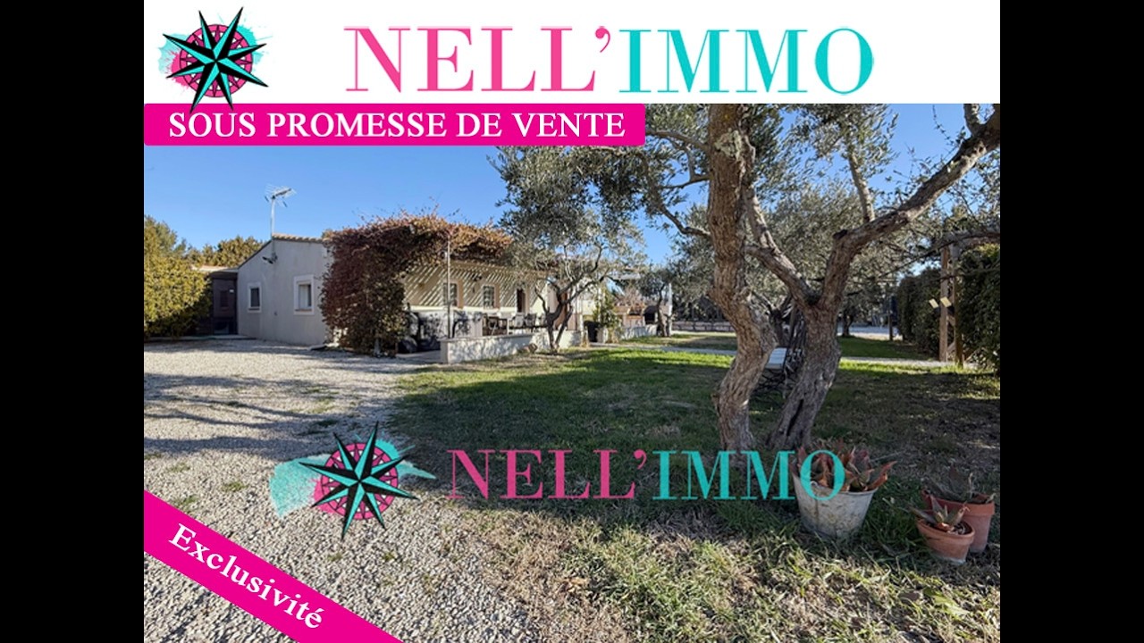 PELISSANNE: Maison de plain pieds sur près de 2000m² de terrain