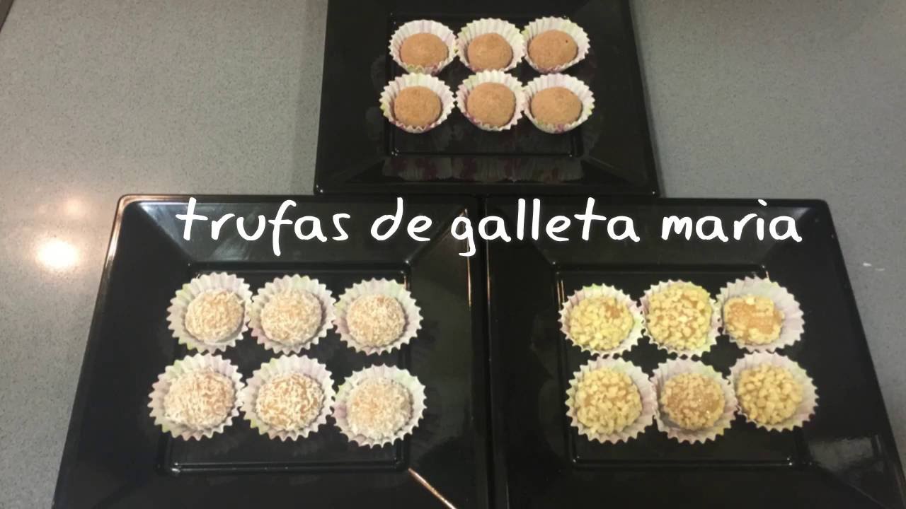 TRUFAS DE GALLETA MARIA fáciles de hacer y pocos ingredientes
