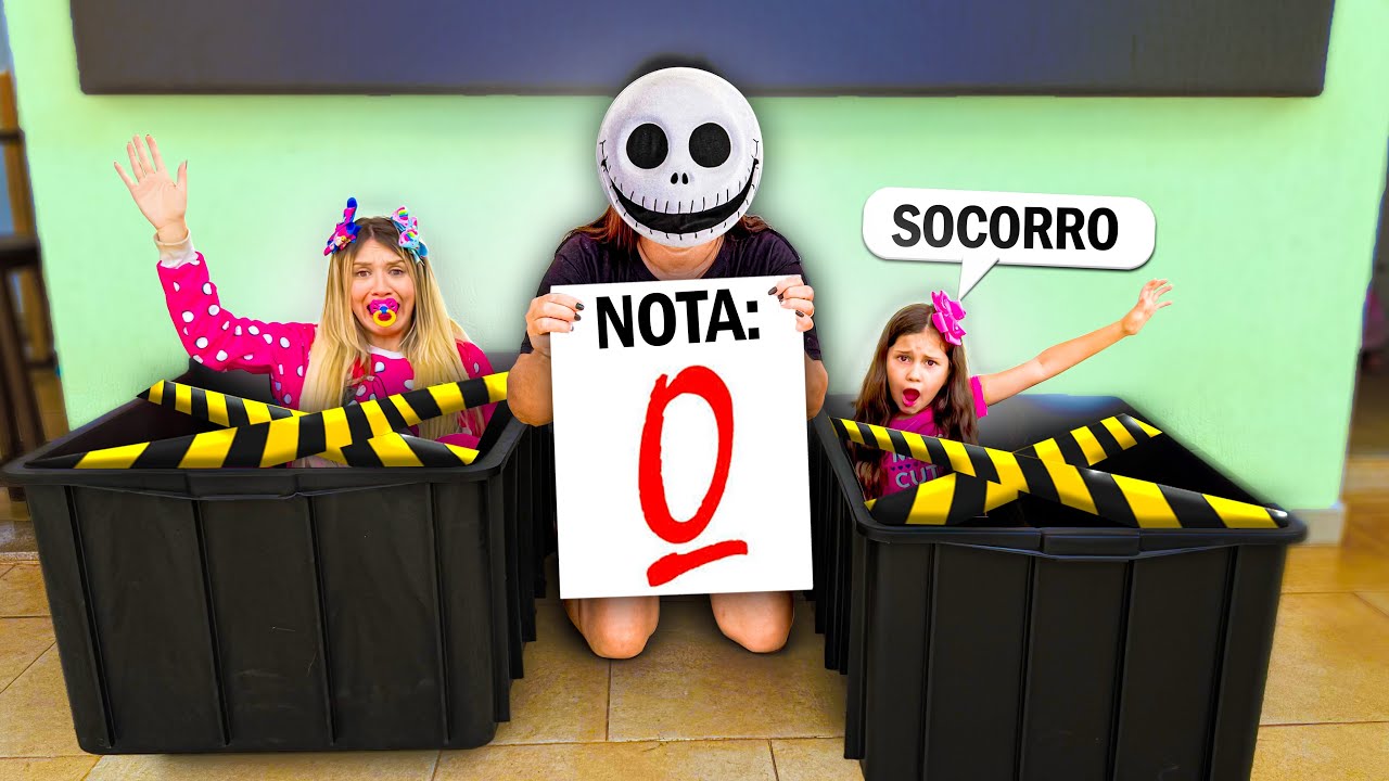 A PROFESSORA MALVADA COLOCOU JULLY E LAYRA DENTRO DE UMA CAIXA PRETA!! 